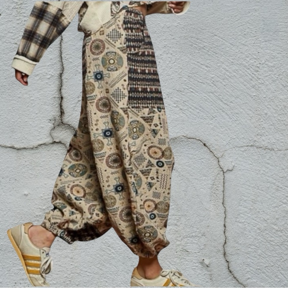 POL Multicolor Tapestry Balloon Pants